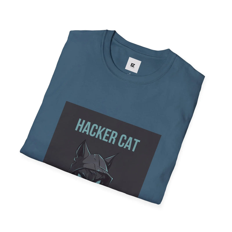 ZIPAL Hacker Cat Unisex Softstyle T-Shirt Printify