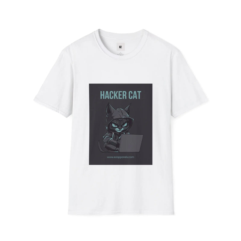 ZIPAL Hacker Cat Unisex Softstyle T-Shirt Printify