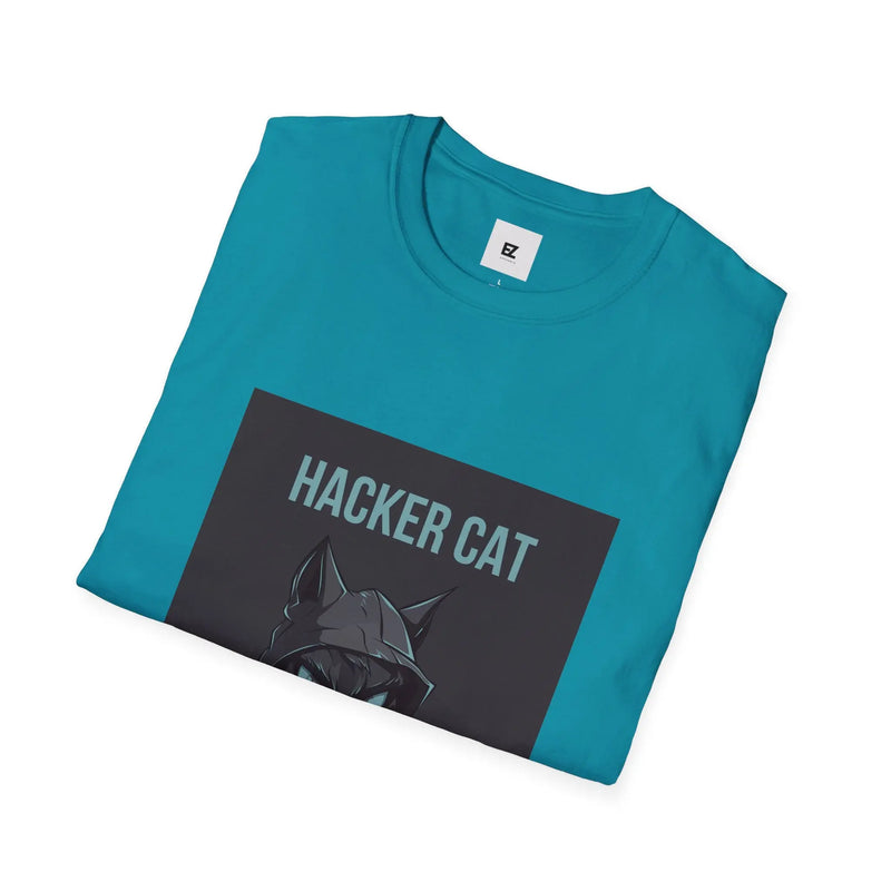 ZIPAL Hacker Cat Unisex Softstyle T-Shirt Printify